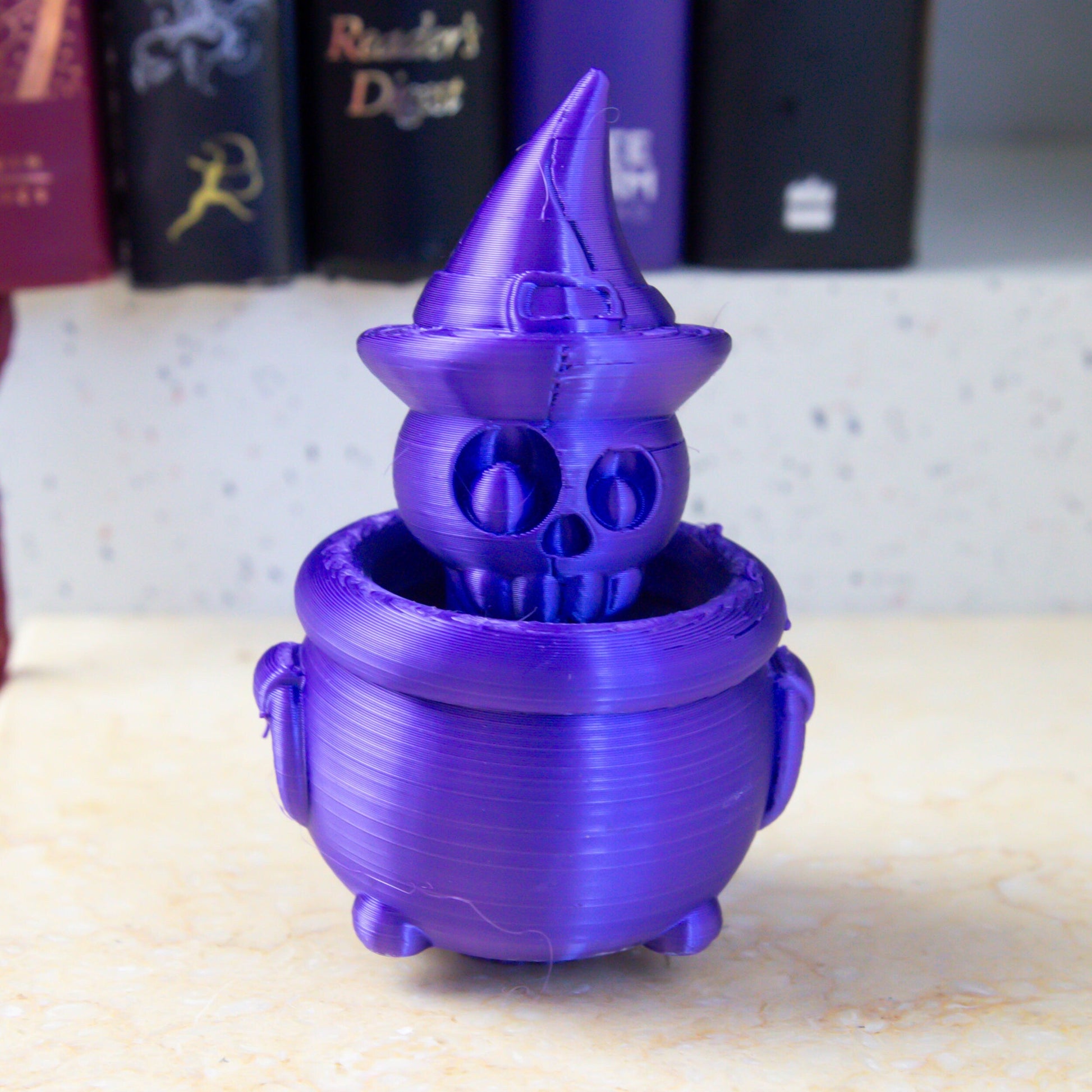Spooky Peek-a-Boo 3D Printed Halloween Cauldron & Jack-o'-Lantern with Pop-Up Surprises