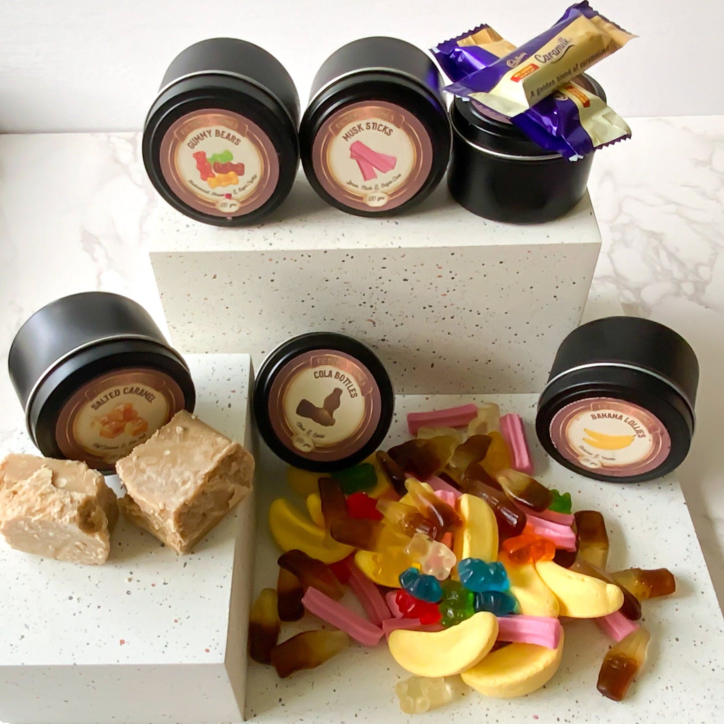 Sweet Retreat Candle Gift Box | Candy Scented | Birthday Present | Writers Gift | Readers Gift | Hand Poured | Aromatherapy Scented Candle