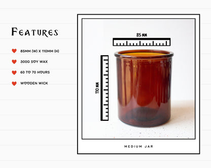 Towers of Carcosa Soy Candle - Moonlit Lakes & Smoky Sandalwood | Hand-Poured Candle | Inspired by Vincent Starrett's "The King in Yellow"