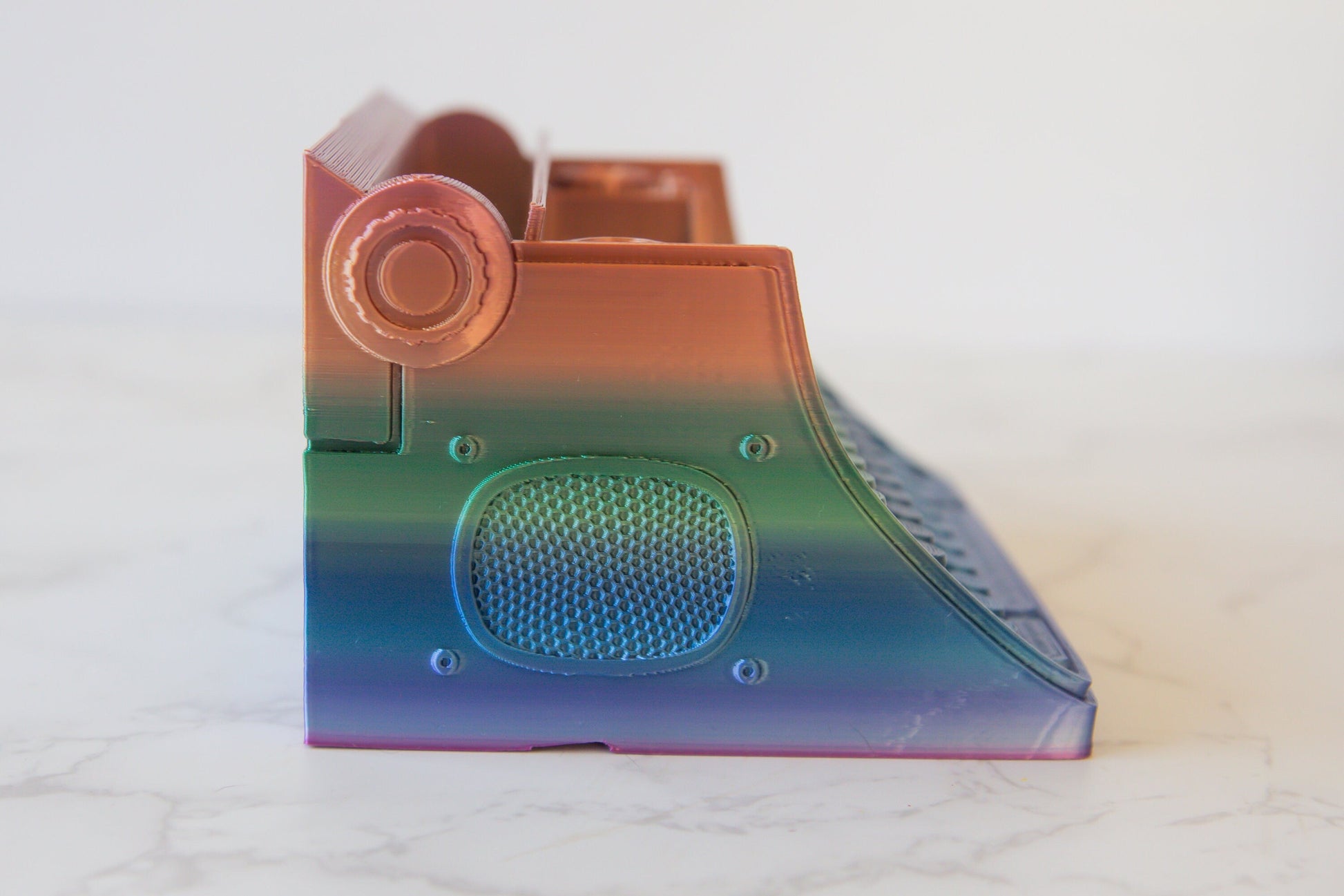 Typewriter Pen Holder - Vintage-Inspired Desk Organiser - 3D Printed PLA - Multiple Colours Available