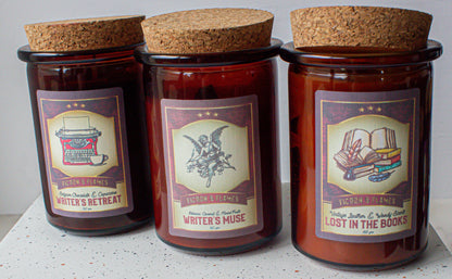 Writers Gift Box | Lost in the Books | Writer's Retreat | Writer's Muse | Book lover gift | Reader Gift | Library Scent | Scented Candle