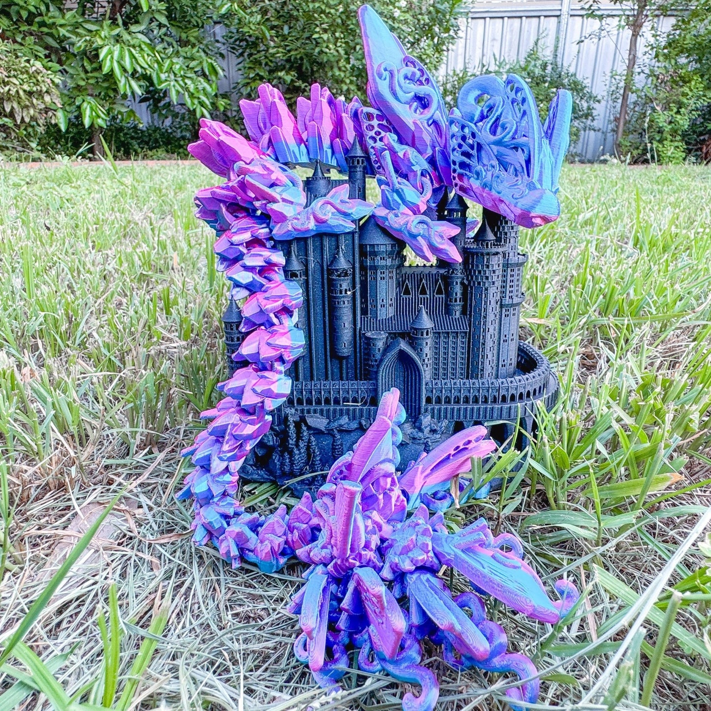 Articulated Butterfly Dragon | Fantasy Dragon Model | 3d Printed Dragon | Desk Fidget Toy - Fiction and Flames